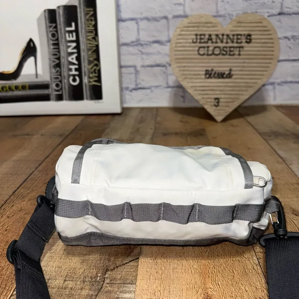 The North Face White Duffle Mini Very Rare Crossbody Has Flaws